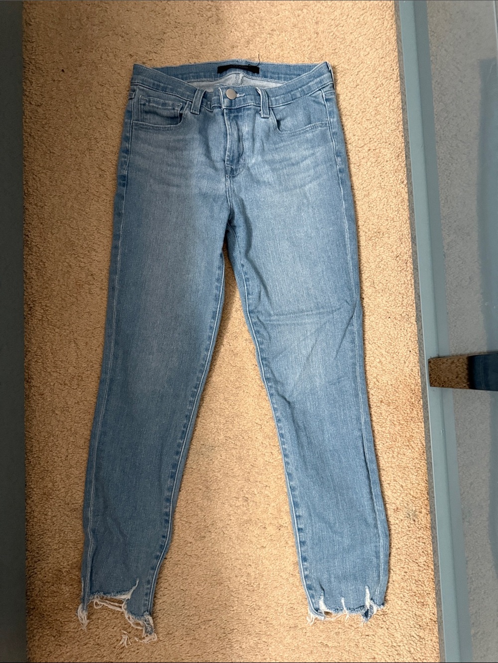 J Brand Light Blue ankle Skinny High-Rise Jeans